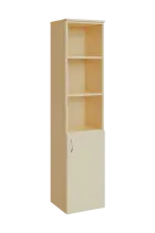 N 5 - 4DN3 kancelářská skříň, 1-dveřová/nika, pravá, 1800x400x400, bříza irská